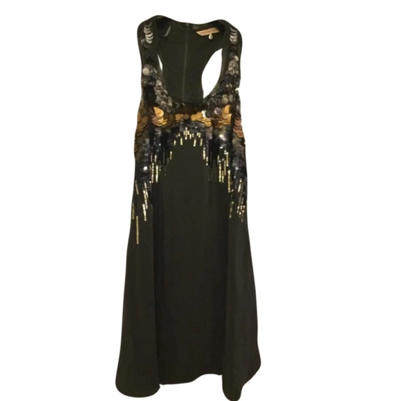 Rebecca Taylor Silk and Sequined Mini Dress Size 4 - Picture 3 of 7